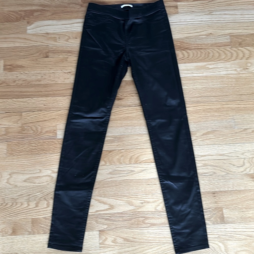 H&M Black Waxed Pants